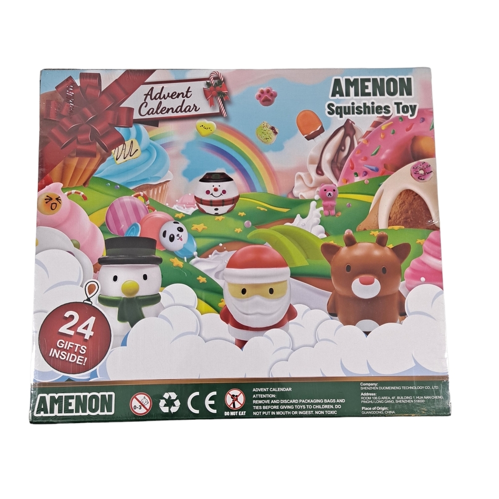 Amenon Squishies Toy Advent Calendar 24 Toys Inside NIP 2022